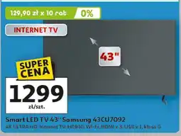 Auchan Telewizor 43'' 43cu7092 Samsung oferta