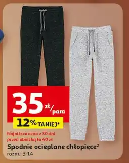 Auchan Spodnie chłopięce ocieplane 3-14 lat oferta