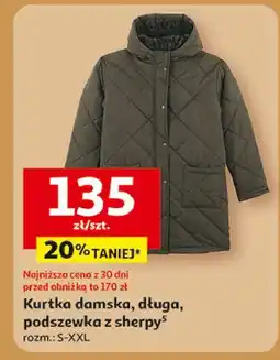 Auchan Kurtka damska długa s-xxl oferta