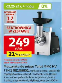Auchan Maszynka do mięsa ne108831 Tefal oferta