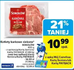 Carrefour Kotlety karkowe siekane SOKOŁÓW oferta
