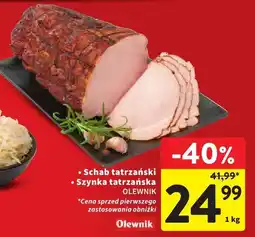 Intermarche Schab tatrzański / Szynka tatrzańska Olewnik oferta