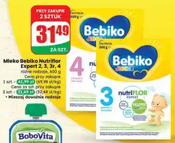 Dino Mleko Bebiko Nutriflor Expert 2, 3, 3r, 4 różne rodzaje oferta