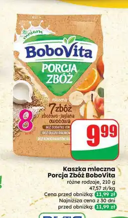 Dino Kaszka mleczna Porcja Zbóż BoboVita różne rodzaje oferta