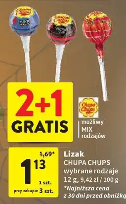 Intermarche Lizak CHUPA CHUPS możliwy MIX i rodzajów wybrane rodzaje 12 g oferta