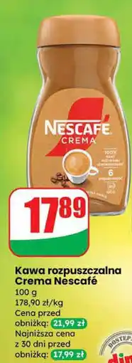 Dino Kawa rozpuszczalna Crema Nescafé oferta