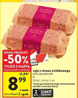 Intermarche Jaja z chowu ściółkowego KOTLIN NATURY oferta