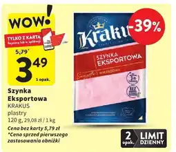 Intermarche Szynka Eksportowa KRAKUS plastry oferta