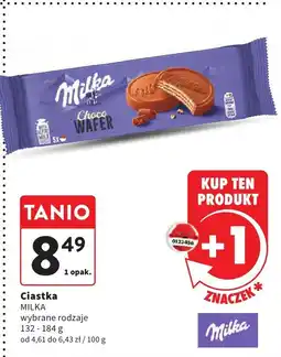 Intermarche Ciastka MILKA Choco Wafer wybrane rodzaje oferta