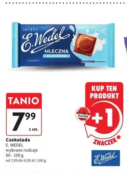 Intermarche Czekolada E. WEDEL Mleczna wybrane rodzaje oferta