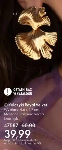 Oriflame Kolczyki Royal Velvet oferta