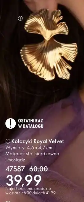 Oriflame Kolczyki Royal Velvet oferta