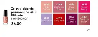 Oriflame Lakier do paznokci The One oferta