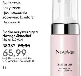 Oriflame Pianka czyszcząca NovAge oferta