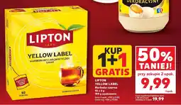 Kaufland Herbata czarna Yellow Label 1+1 GRATIS Lipton oferta