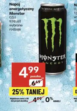 Delikatesy Centrum Napój energetyczny Monster oferta