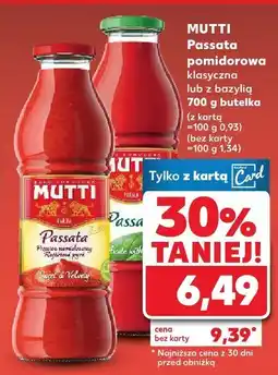 Kaufland Passata pomidorowa klasyczna Mutti oferta
