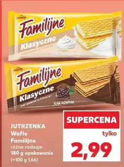 Kaufland Wafle Familijne różne rodzaje Jutrzenka oferta