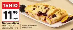 Intermarche Ciasto ze śliwką JANCZEVSCY oferta