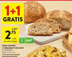 Intermarche Chleb złocisty z zakwasem i ziarnami LA LORRAINE oferta