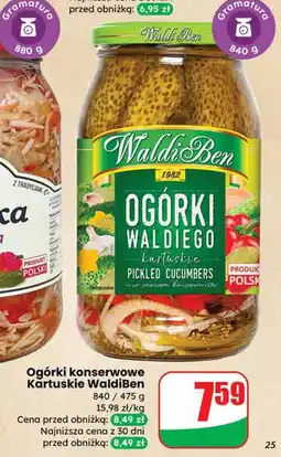 Dino Ogórki konserwowe Kartuskie WaldiBen oferta