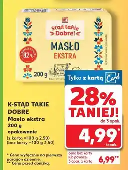 Kaufland Masło ekstra 200 g K-Stąd Takie Dobre oferta