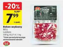Intermarche Bekon wędzony BELL Lardons oferta