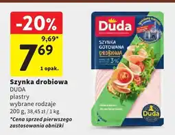 Intermarche Szynka drobiowa DUDA plastry wybrane rodzaje oferta