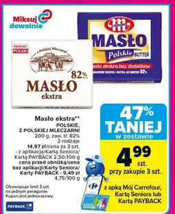 Carrefour Masło ekstra 82% Z Polskiej Mleczarni oferta