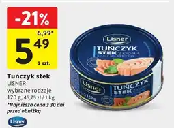 Intermarche Tuńczyk stek LISNER oferta
