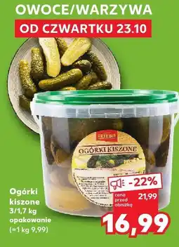 Kaufland Ogórki kiszone opakowanie Kaufland oferta
