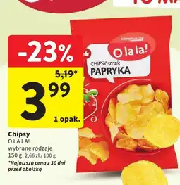 Intermarche Chipsy O LALA! Papryka oferta