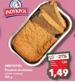 Kaufland Pasztet drobiowy różne rodzaje Indykpol oferta