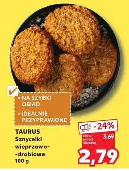 Kaufland Sznyclki wieprzowo-drobiowe Taurus oferta