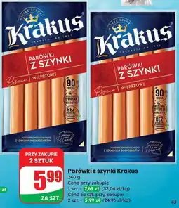 Dino Parówki Parówki z szynki Krakus oferta