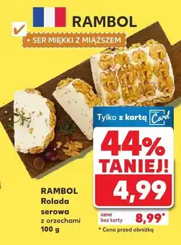 Kaufland Ser Rolada serowa z orzechami Rambol oferta