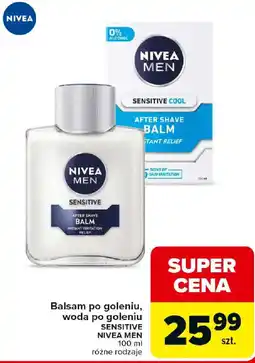 Carrefour Balsam po goleniu, woda po goleniu SENSITIVE NIVEA MEN oferta