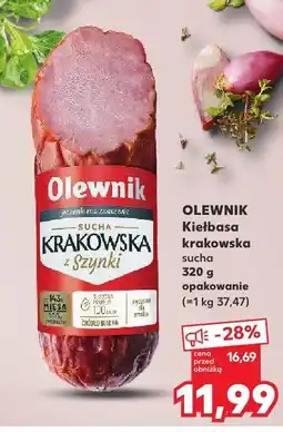 Kaufland Kiełbasa krakowska sucha Olewnik oferta