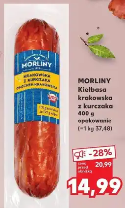 Kaufland Kiełbasa krakowska z kurczaka Morliny oferta