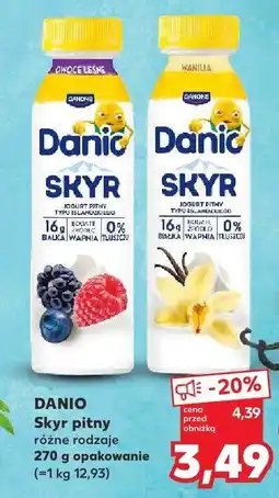 Kaufland Jogurt Skyr pitny Danio różne rodzaje Danone oferta