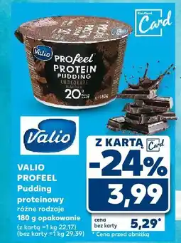Kaufland Pudding proteinowy Profeel różne rodzaje Valio oferta