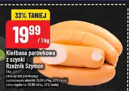 Polomarket Kiełbasa parówkowa z szynki Rzeźnik Szymon oferta