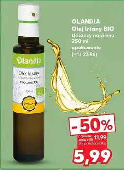 Kaufland Olej lniany Bio tłoczony na zimno 250ml Olandia oferta