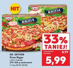 Kaufland Pizza Rigga różne rodzaje Dr. Oetker oferta