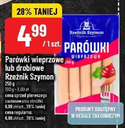 Polomarket Parówki wieprzowe lub drobiowe Rzeźnik Szymon oferta