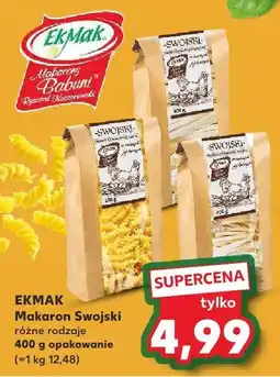 Kaufland Makaron swojski różne rodzaje Ekmak oferta