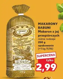 Kaufland Makaron z jaj przepiórczych różne rodzaje Ekmak oferta