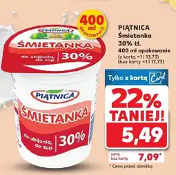 Kaufland Śmietanka 30% tł. Piątnica oferta