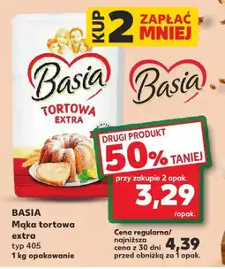 Kaufland Mąka tortowa extra typ 405 Basia oferta