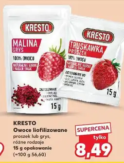 Kaufland Owoce liofilizowane różne rodzaje KRESTO oferta